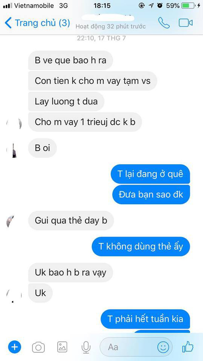 Chàng trai bất lực khi suốt ngày bị bạn không thân gì cho cam vay tiền như đúng rồi