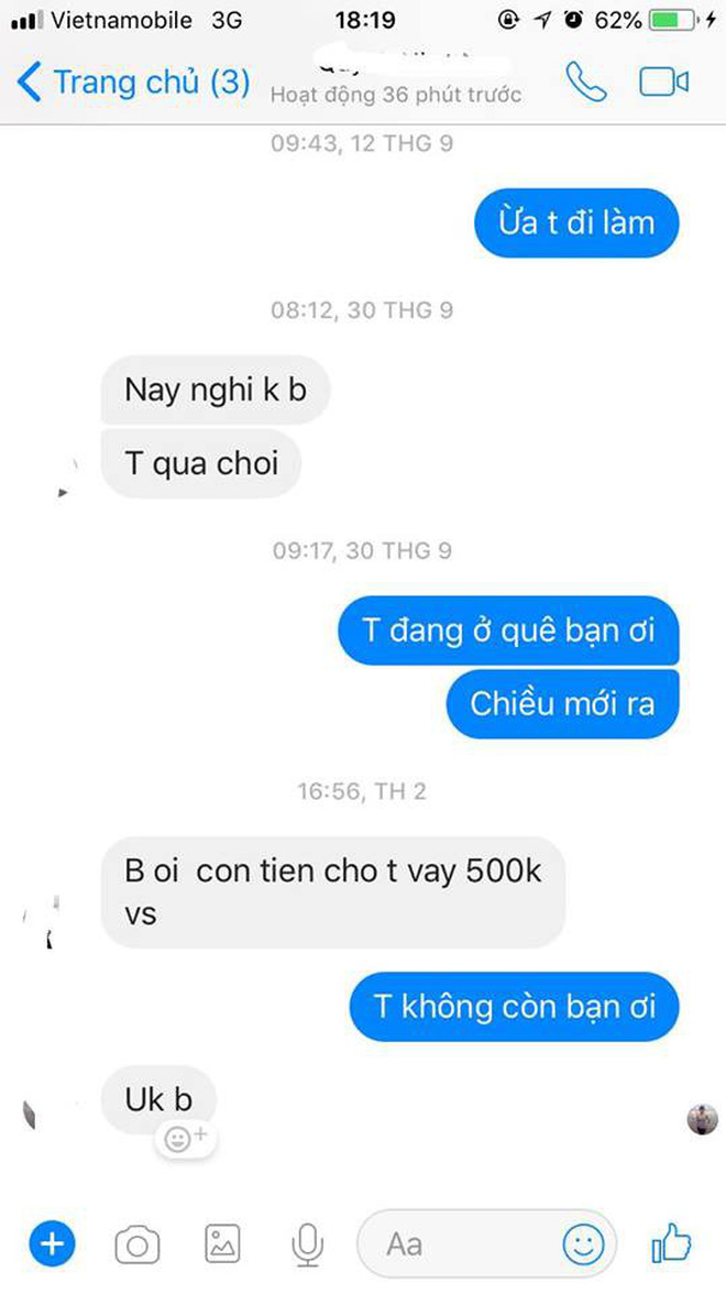 Chàng trai bất lực khi suốt ngày bị bạn không thân gì cho cam vay tiền như đúng rồi