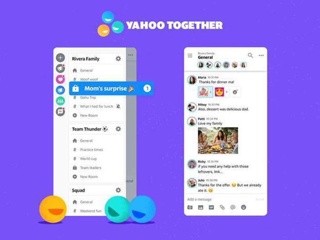 Yahoo chính thức trở lại với trình nhắn tin Yahoo Together