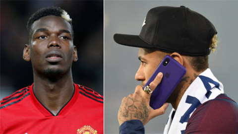 Neymar gọi điện dụ dỗ Pogba tới PSG