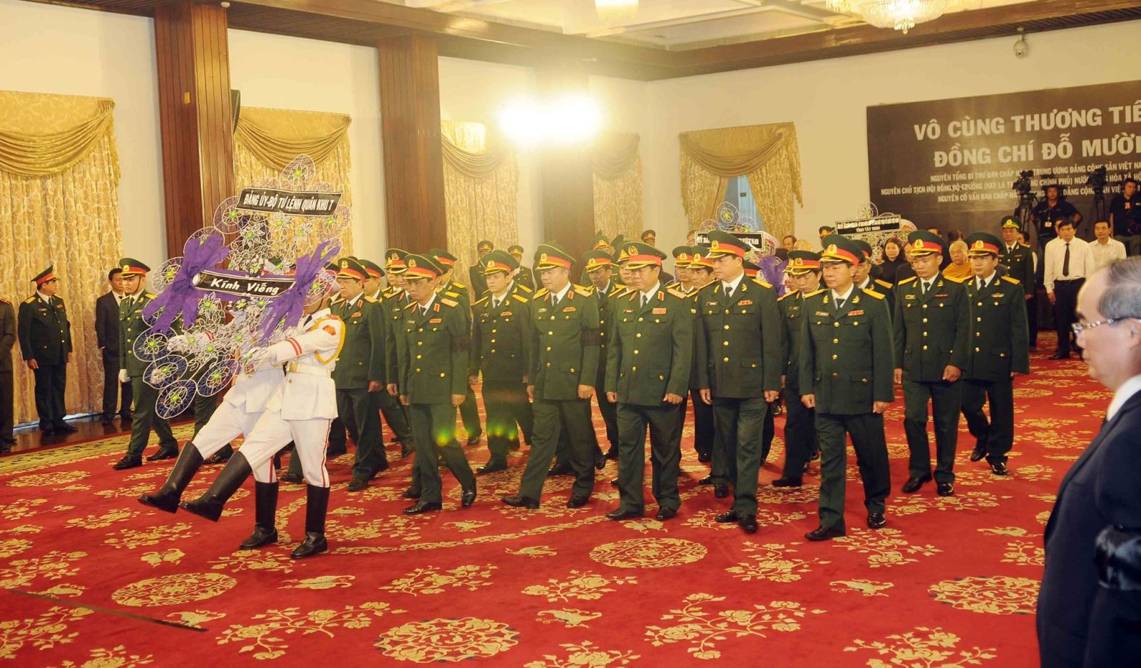 Lễ viếng nguyên Tổng Bí thư Đỗ Mười