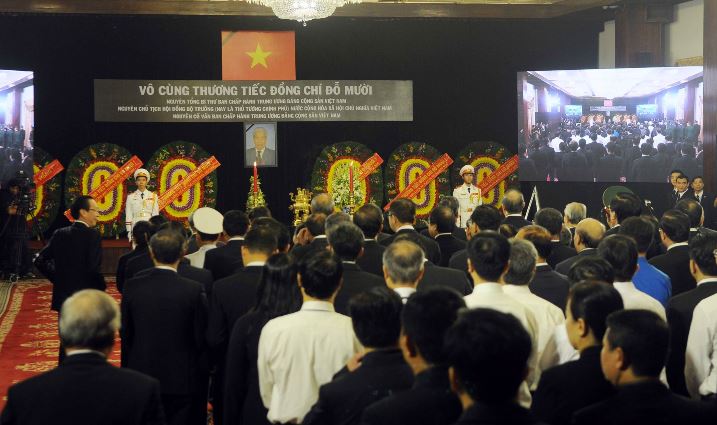 Lễ viếng nguyên Tổng Bí thư Đỗ Mười