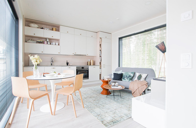 Mê mẩn ngắm ngôi nhà cấp 4 vô cùng dễ thương, hiện đại đến từng chi tiết giữa thiên nhiên