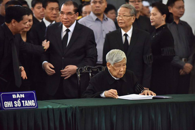 Lời từ biệt xúc động trong sổ tang cố Tổng Bí thư Đỗ Mười