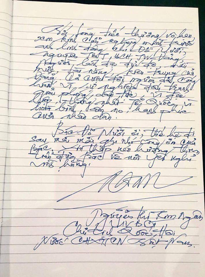 Lời từ biệt xúc động trong sổ tang cố Tổng Bí thư Đỗ Mười