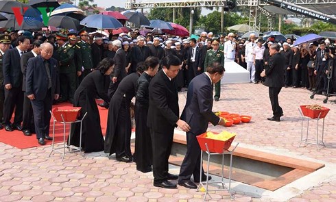 Toàn cảnh lễ truy điệu và an táng nguyên Tổng Bí thư Đỗ Mười