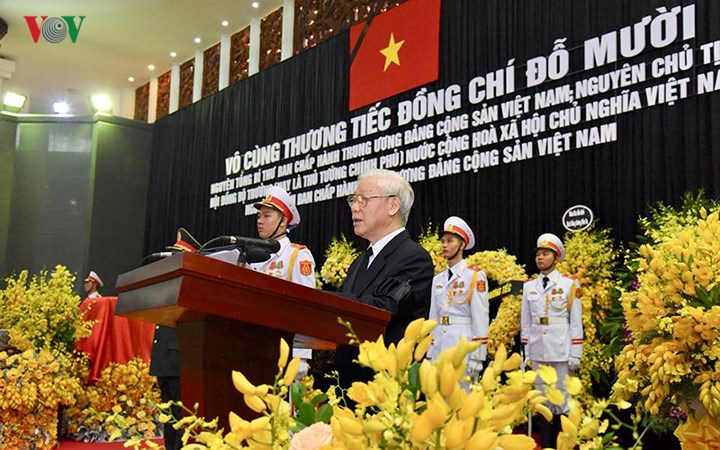 Chùm ảnh: Lãnh đạo Đảng, Nhà nước tiễn biệt nguyên Tổng Bí thư Đỗ Mười