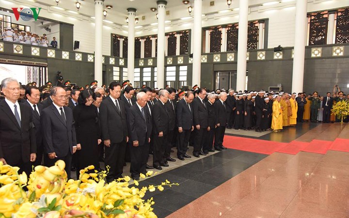 Chùm ảnh: Lãnh đạo Đảng, Nhà nước tiễn biệt nguyên Tổng Bí thư Đỗ Mười