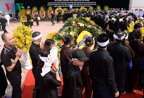 Toàn cảnh lễ truy điệu và an táng nguyên Tổng Bí thư Đỗ Mười