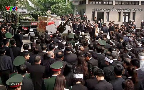 Toàn cảnh lễ truy điệu và an táng nguyên Tổng Bí thư Đỗ Mười