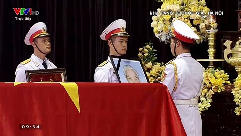 Toàn cảnh lễ truy điệu và an táng nguyên Tổng Bí thư Đỗ Mười