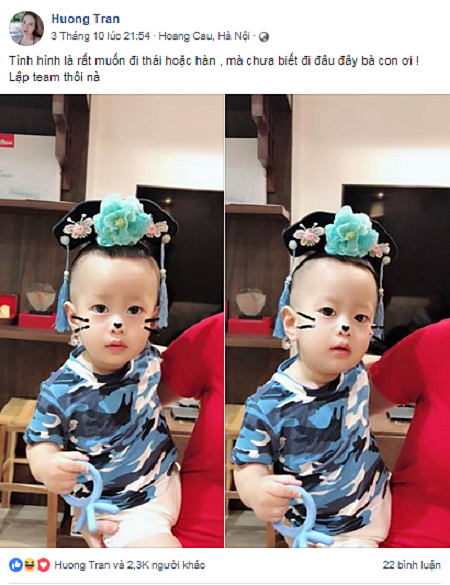 Hot mom Hương Trần - bà xã xinh đẹp của nam diễn viên Việt Anh đổi tình trạng quan hệ trên Facebook sang Độc thân?