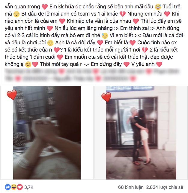 Yêu kiểu học sinh bây giờ: Lên mạng viết thư tình dài cả mét kỉ niệm 24 ngày quen nhau