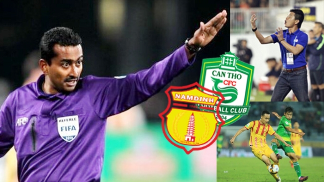 Trọng tài FIFA người Malaysia cầm còi trận cầu sinh tử Cần Thơ-Nam Định