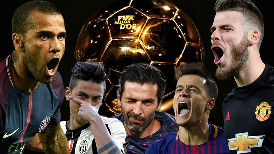 Đội hình 11 cầu thủ vắng mặt đáng tiếc ở danh sách đề cử Quả bóng Vàng 2018 Đội hình 11 cầu thủ vắng mặt đáng tiếc ở danh sách đề cử Quả bóng Vàng 2018