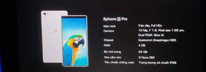 Bphone 3 lộ hoàn toàn thông tin trước giờ G: Người dùng chuẩn bị móc ví