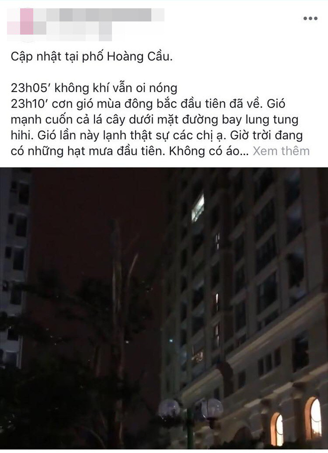 Cư dân mạng: Ơn giời, cuối cùng Hà Nội cũng có gió mùa, lần này lạnh thật rồi! Cư dân mạng: Ơn giời, cuối cùng Hà Nội cũng có gió mùa, lần này lạnh thật rồi!