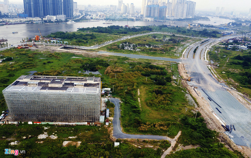 Cận cảnh khu đất kim cương xây nhà hát ở Thủ Thiêm