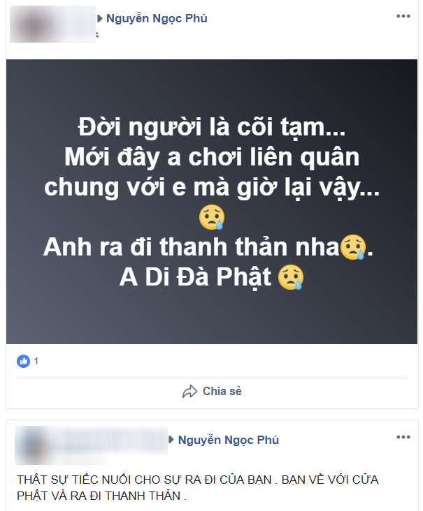 Bạn bè tiếc thương cháu ngoại của cụ bà xì tin nhất Việt Nam ra đi khi tuổi đời còn quá trẻ Bạn bè tiếc thương cháu ngoại của cụ bà xì tin nhất Việt Nam ra đi khi tuổi đời còn quá trẻ