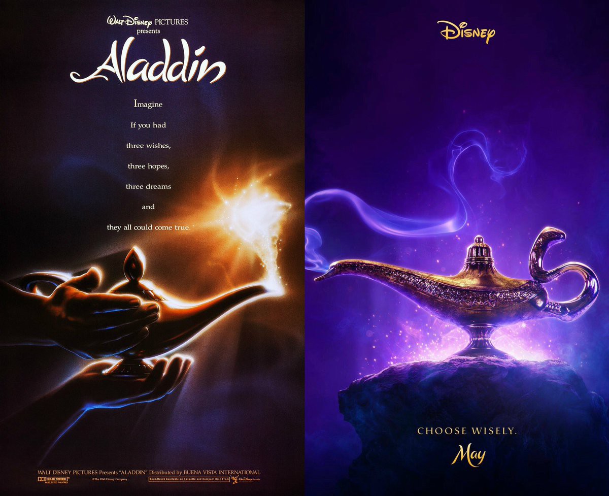 Disney ra mắt poster Aladdin live-action lung linh ảo diệu, Will Smith háo hức biến thân thành Thần đèn xanh lè