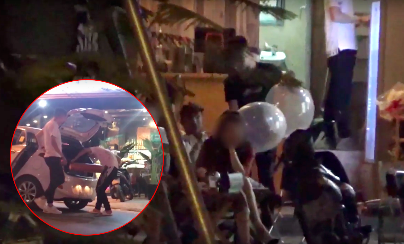 Clip: Một số quán cà phê Hà Nội ngang nhiên bán bóng cười ngay tại vỉa hè, nếu thích có thể mua cả bình mang lên ô tô