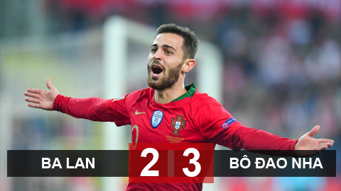 Ba Lan 2-3 Bồ Đào Nha: Không Ronaldo, vẫn giành 3 điểm Ba Lan 2-3 Bồ Đào Nha: Không Ronaldo, vẫn giành 3 điểm