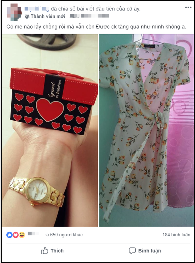 Vợ trẻ hào hứng khoe chồng tặng quà đắt tiền, nhưng chị em lại chỉ chú ý tới chiếc váy hoa mỏng tang