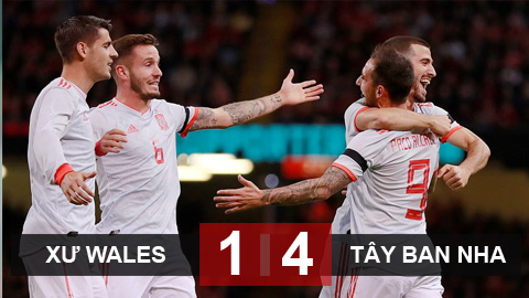 Xứ Wales 1-4 Tây Ban Nha: Alcacer thăng hoa, Bò tót đại thắng Xứ Wales 1-4 Tây Ban Nha: Alcacer thăng hoa, Bò tót đại thắng