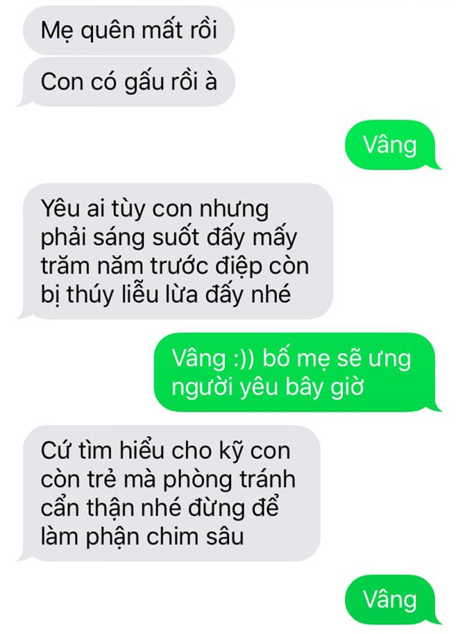 Góc hiếm hoi: Biết con trai có gấu, mẹ thẳng thắn nói về chuyện đi nhà nghỉ, đọc lời dặn dò còn choáng hơn Góc hiếm hoi: Biết con trai có gấu, mẹ thẳng thắn nói về chuyện đi nhà nghỉ, đọc lời dặn dò còn choáng hơn
