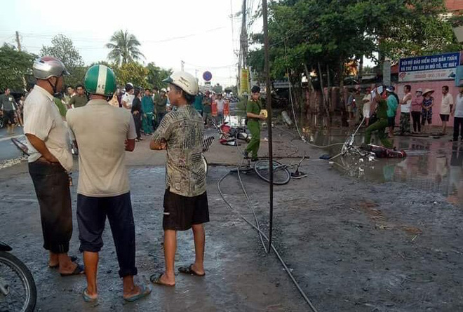 Hiện trường thương tâm vụ 6 học sinh bị điện giật, 2 em tử vong ở Long An