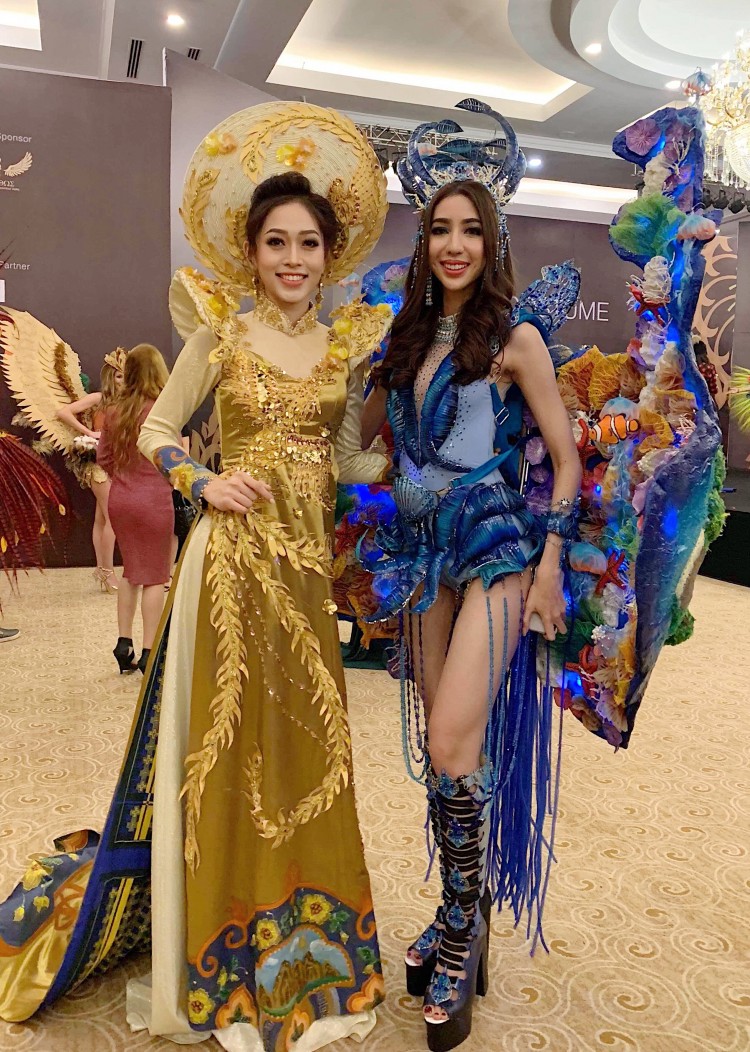 Phương Nga dẫn đầu bình chọn sau phần thi Quốc phục tại Miss Grand International 2018
