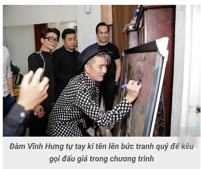 Bị chỉ trích dữ dội vì ký tên lên tranh quý đấu giá, Đàm Vĩnh Hưng lên tiếng