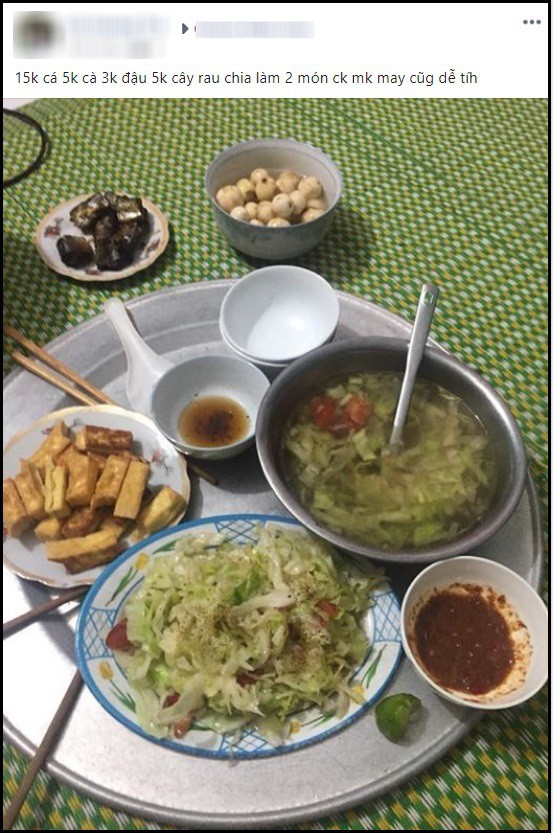 Khoe mâm cơm rẻ chỉ 28k có những 5 món, vợ trẻ được khen khéo vun vén, người lại xuýt xoa vì chồng dễ nuôi