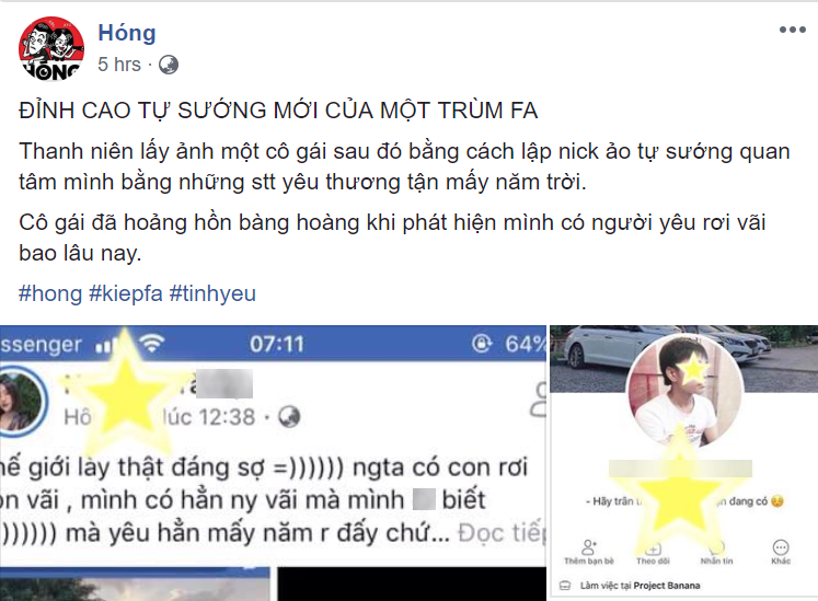 Đỉnh cao sống ảo: Tự lập Facebook, tự bình luận qua lại để... giả mình có bạn gái xinh như mộng suốt 2 năm