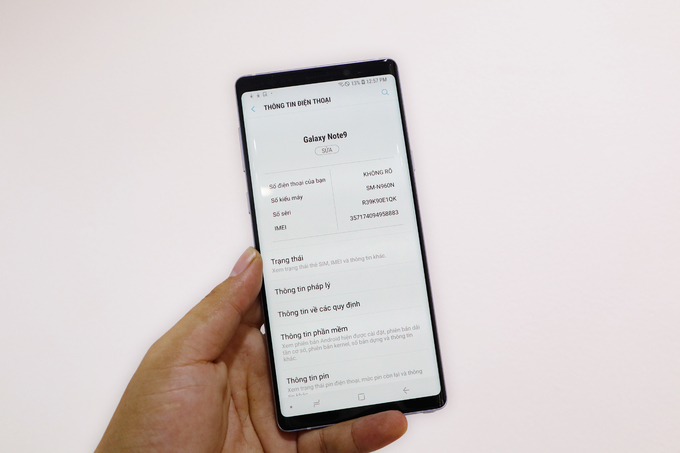 Galaxy Note9 màu bạc xuất hiện tại Việt Nam