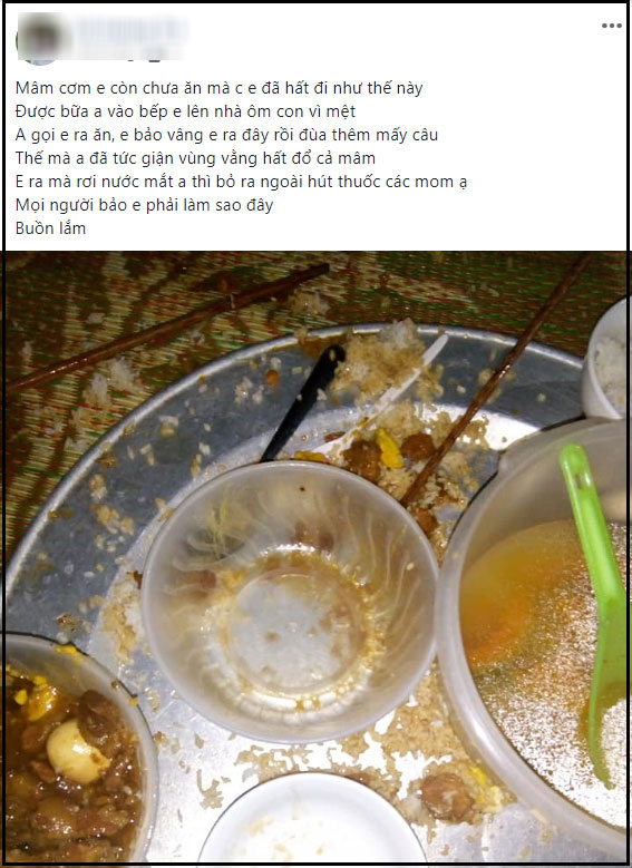 Vợ kể khổ chưa ăn cơm chồng đã hất đổ mâm khiến chị em bức xúc, khi biết lý do lại hùa vào trách thêm