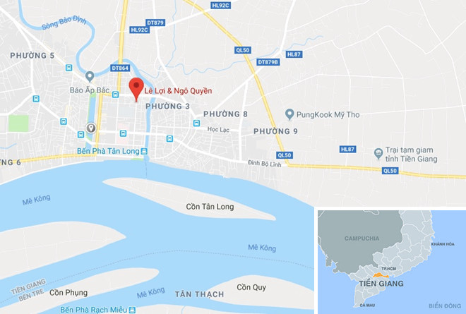 Người dân vây bắt 2 thanh niên xịt hơi cay, cướp gần nửa tỷ