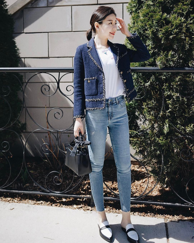 Ngôi sao của mùa đông chính là quần jeans và 15 set đồ sau sẽ giúp các nàng biến hóa tài tình với item này