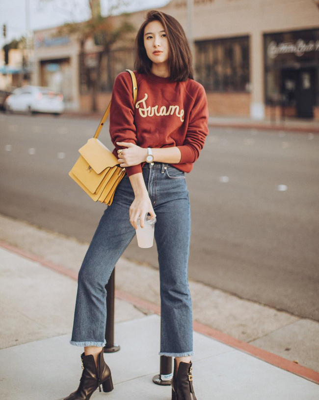 Ngôi sao của mùa đông chính là quần jeans và 15 set đồ sau sẽ giúp các nàng biến hóa tài tình với item này