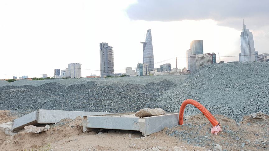 Cận cảnh khu đất dự kiến xây quảng trường Thủ Thiêm 2.000 tỷ