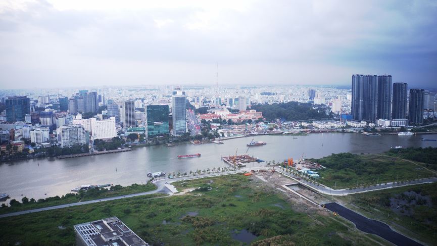 Cận cảnh khu đất dự kiến xây quảng trường Thủ Thiêm 2.000 tỷ