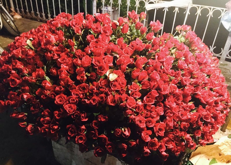 30 phút bán ngàn bông hồng: Giá tăng gấp 3, vì tình yêu không tiếc