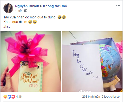 Khi bạn muốn nhắn tới crush Em là cả thế giới của anh nhưng lại đang hết tiền thì cứ mua quả địa cầu mà tặng