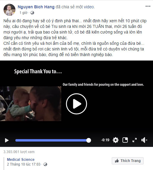 Giữa tâm bão vụ mẹ ném con ở Linh Đàm, Hằng Túi chia sẻ clip đầy ý nghĩa, nhắc các mẹ: Mỗi đứa trẻ là một phúc báo