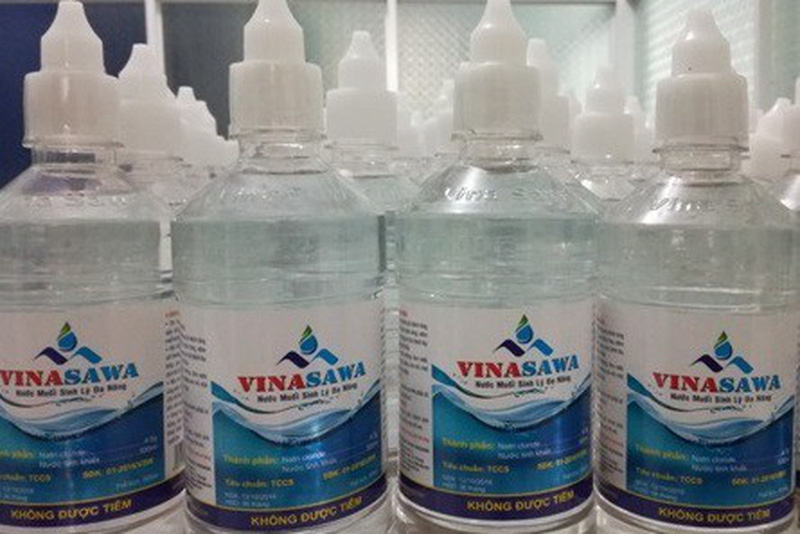 Đình chỉ lưu hành lô nước muối sinh lý Natri cloride 0,9% kém chất lượng