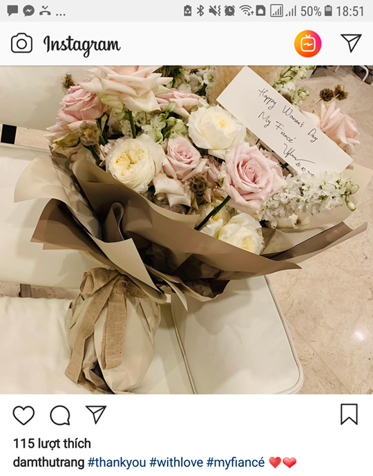 Đàm Thu Trang công khai gọi Cường Đô La là chồng chưa cưới của em