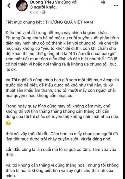 Mr Đàm bênh Dương Triệu Vũ, tố danh ca Phương Dung gọi mình là... Đàm Vĩnh Biệt