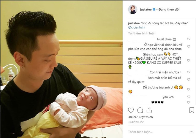 Con gái JustaTee - Trâm Anh gây bão mạng với biểu cảm hài hước