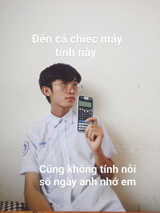 Thanh niên dùng bút xoá, máy tính casio, thước kẻ... thay lời yêu gửi crush