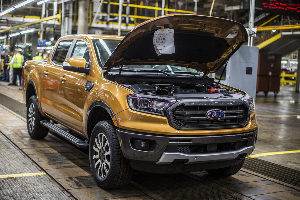 Ford Ranger 2019 đang được sản xuất, bán đầu năm 2019